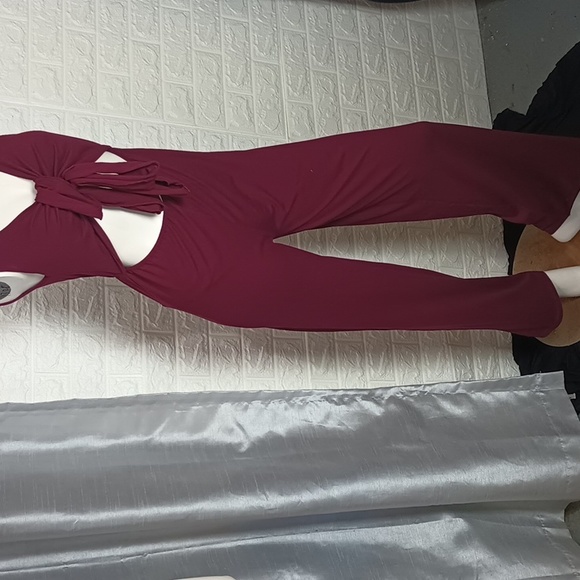 🆕 Capella Front Tie Solid Sleeveless Jumpsuit - Picture 6 of 7